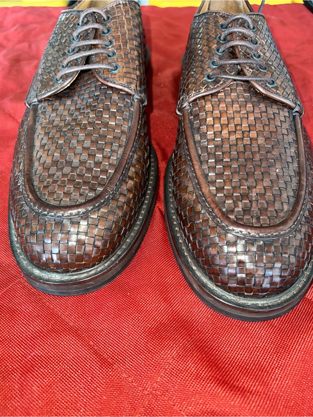 Men's Cole Haan Woven Btown Leather Dress Shoes - Picture 2 of 9